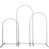 Lofaris Floral Wedding Arch Frame 3 Piece Set, Elegant Chiara Backdrop Stand, Wedding Ceremony Party Decor kit